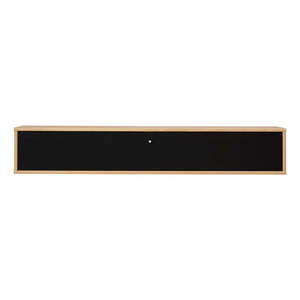 TV stolík v dekore duba v čierno-prírodnej farbe 133x22 cm Mistral – Hammel Furniture vyobraziť
