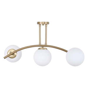 Biele/v zlatej farbe stropné svietidlo so skleneným tienidlom ø 15 cm Yay – Squid Lighting vyobraziť