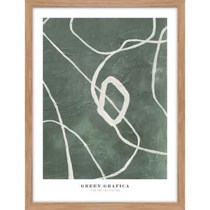 Obraz 32x42 cm Green Grafica – Malerifabrikken vyobraziť
