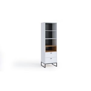 ArtGiB Regál OLIER OL-06 | biela/dub artisan vyobraziť