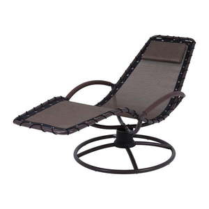 Sivé kovové záhradné ležadlo Rhodes – Garden Pleasure vyobraziť