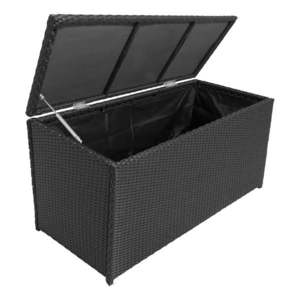 Čierny záhradný úložný box Patras – Garden Pleasure vyobraziť
