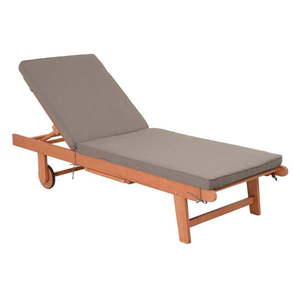 Drevené záhradné ležadlo v šedo-prírodnej farbe San Diego – Garden Pleasure vyobraziť