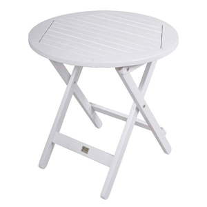 Okrúhly záhradný odkladací stolík z eukalyptového dreva ø 50 cm Mesa – Garden Pleasure vyobraziť
