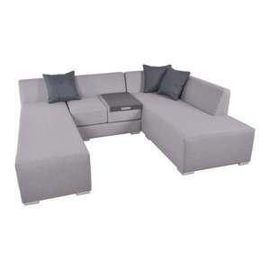 Sivý záhradný lounge set pre 5 Wellington – Garden Pleasure vyobraziť