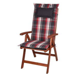 Červeno-čierny záhradný sedák 21x120 cm Hemsby – Sun Garden vyobraziť