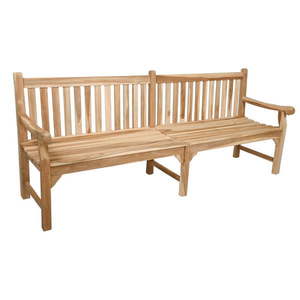 Drevená záhradná lavica v prírodnej farbe Madura – Garden Pleasure vyobraziť