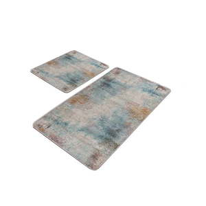 Modro-sivé kúpeľňové predložky v súprave 2 ks 60x100 cm – Mila Home vyobraziť
