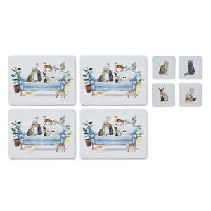Prestieranie a tácky v súprave 8 ks Curious Cats – Cooksmart ® vyobraziť