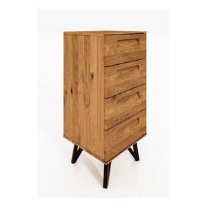 Vysoká komoda z dubového dreva 45x100 cm Golo - The Beds vyobraziť