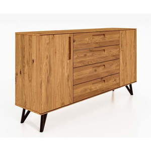 Vysoká komoda z dubového dreva 182x100 cm Golo - The Beds vyobraziť