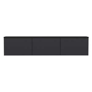 Antracitový TV stolík 160x35 cm Neon – Kalune Design vyobraziť