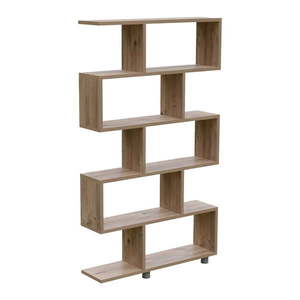 Knižnica v dekore borovice v prírodnej farbe 90x156 cm Elif – Kalune Design vyobraziť