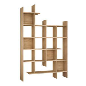 Knižnica v dekore duba v prírodnej farbe 122x188 cm Manco – Kalune Design vyobraziť