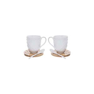 Porcelánové hrnčeky v súprave 2 ks 370 ml Whiteline – Orion vyobraziť