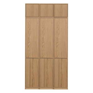 Modulárna knižnica v dekore duba v prírodnej farbe 120x243 cm Modulair – vtwonen vyobraziť