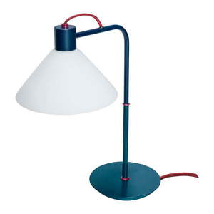Stolová lampa v petrolejovej farbe so skleneným tienidlom (výška 44 cm) Spot – Hübsch vyobraziť