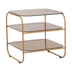 Odkladací stolík so sklenenou doskou 41x41 cm Echo – Hübsch vyobraziť