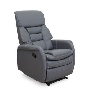 KONDELA Komfy relaxačné kreslo sivá vyobraziť