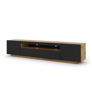 ArtBm TV stolík AURA 200 | dub artisan/čierny mat vyobraziť