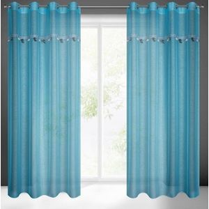 ArtFir Záclona CAR 2 K | modrá 140 x 250 cm vyobraziť