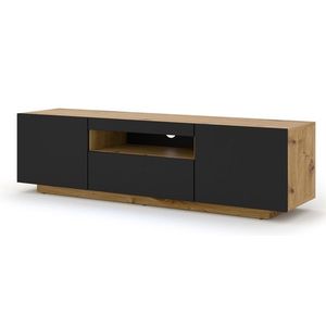 ArtBm TV stolík AURA 150 | dub artisan / čierna vyobraziť
