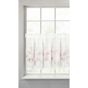 ArtFir Krátka záclona AMELIA P | biela/ružová 150 x 60 cm vyobraziť