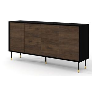 ArtBm Komoda SHERWOOD 4D 180 | čierny matná/dub catania vyobraziť