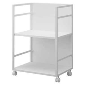 Biely kovový pojazdný regál 42x60 cm Tower – YAMAZAKI vyobraziť