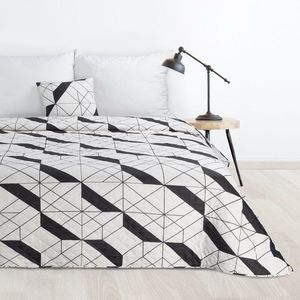 ArtFir Prikrývka na posteľ GEO 01 | svetlá krémová 220 x 240 cm vyobraziť
