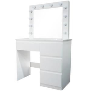 Toaletný stolík Emma + LED biely vyobraziť
