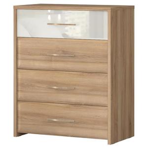 Komoda Gala f4/gl pacific walnut/beige vyobraziť