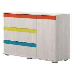 Komoda JOY-K13 polar pine/mango/lime/torquise vyobraziť