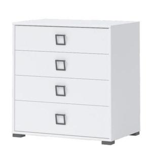 Komoda Kiki F4-BE/KI-15 white/white vyobraziť