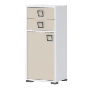 Komoda 1D2S Kiki OR12-BE/KI-01 white/sand vyobraziť