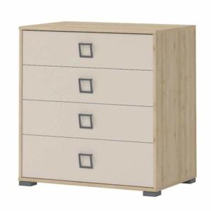 Komoda Kiki F4-BK/KI-01 beech/sand vyobraziť
