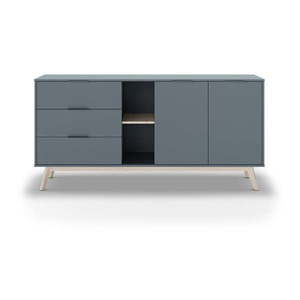 Komoda sivozelená 165x80x40 cm Pisco – Marckeric vyobraziť