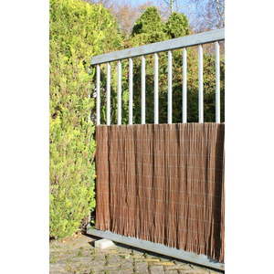 Balkónová zástena z prútia v prírodnej farbe 300x100 cm – Garden Pleasure vyobraziť