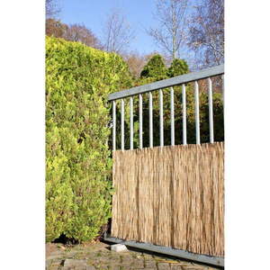 Balkónová zástena z prútia v prírodnej farbe 300x100 cm – Garden Pleasure vyobraziť