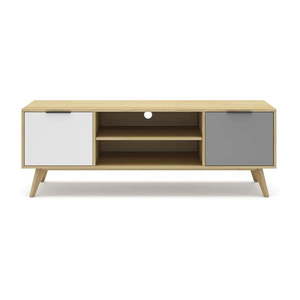 TV stolík z borovicového dreva v prírodnej farbe 140x53 cm Elfa - Marckeric vyobraziť