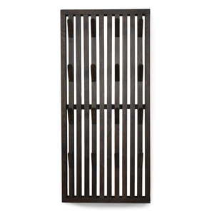 Tmavohnedý vešiakový panel z dubového dreva 46x100x8 cm Parco – Spinder Design vyobraziť