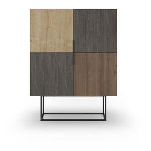 Skrinka v dekore duba v hnedo-prírodnej farbe 100x130 cm Titan – Marckeric vyobraziť