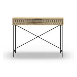 Konzolový stolík v dekore duba v prírodnej farbe 35.5x110 cm Ecrin – Marckeric vyobraziť