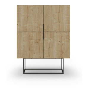 Skrinka v dekore duba v prírodnej farbe 100x130 cm Titan – Marckeric vyobraziť