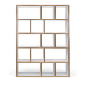 Knižnica v bielo-prírodnej farbe 150x198 cm Berlin – TemaHome vyobraziť
