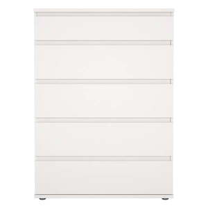 Biela vysoká komoda 77x107 cm Nova – Tvilum vyobraziť