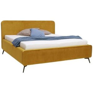 Moderano ČALÚNENÁ POSTEĽ, 180/200 cm, kari žltá vyobraziť