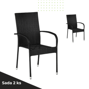 Elvisia Záhradné stoličky MÄLEN | 2 kusy vyobraziť