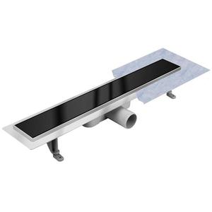 Odtokový žľab Inox čierne sklo 900 vyobraziť
