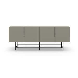 Zelenosivá nízka komoda 200x77, 5 cm Eldia – Marckeric vyobraziť